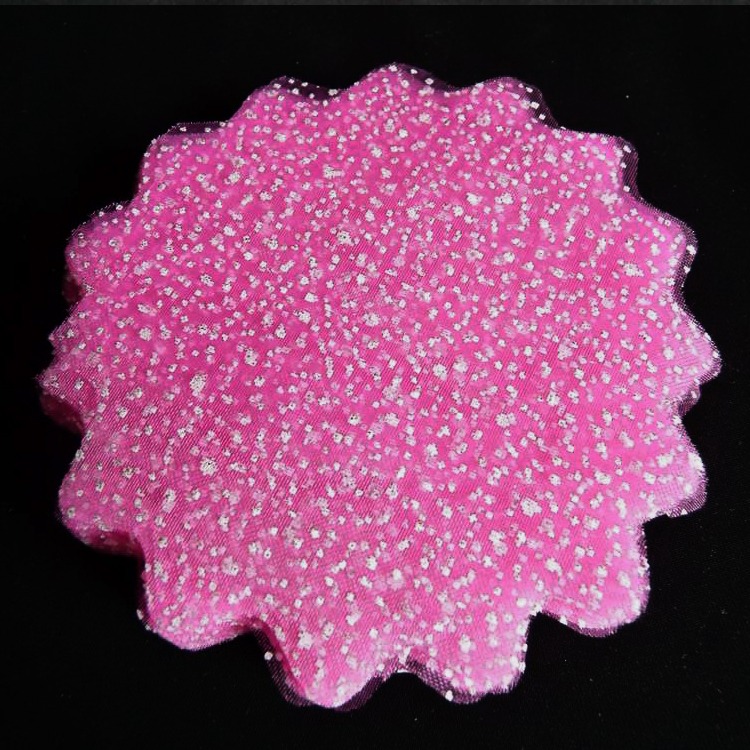 Tulles A Pois Rose Lot De 50 Perle Doree