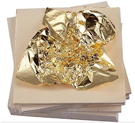 CZ Store®-✮Marque Francaise✮- Feuille d'or, 14X14 CM, Garantie A Vie-Feuilles  d'or, Lot de 100