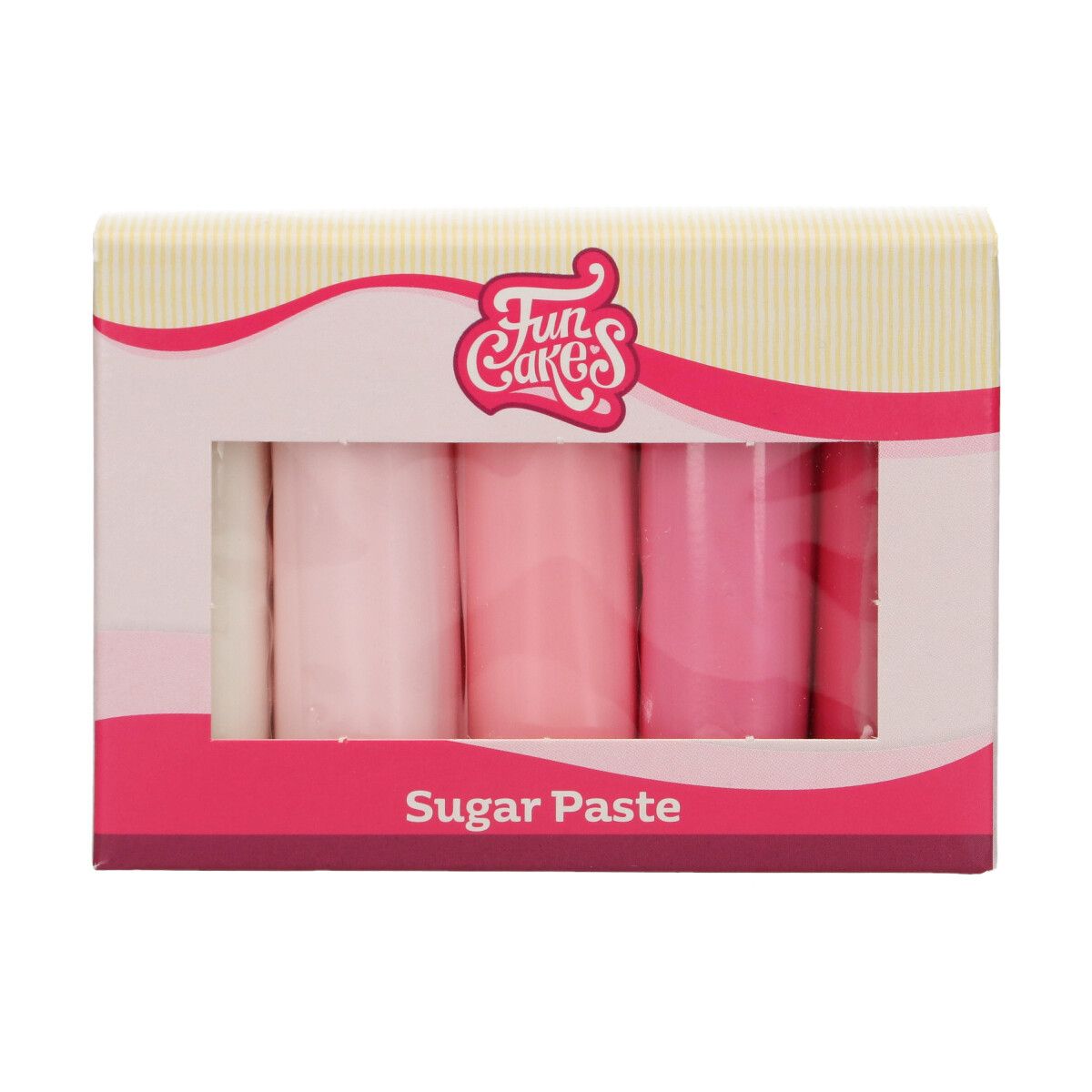 Pâte à Sucre Multipack Palette de Rose 5x100g Funcakes - Perle Dorée