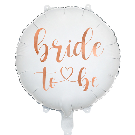 Ballon Mariage Bride To Be Blanc - Perle Dorée