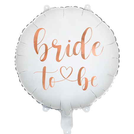 Ballon métallisé standard de mariage blanc et doré pour