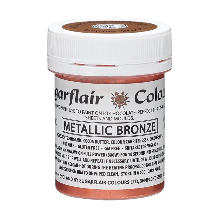 Colorant pour chocolat Or Sugarflair - Perle Dorée