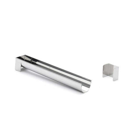 Gouttière à bûche ronde inox Ø4cm De Buyer - Perle Dorée