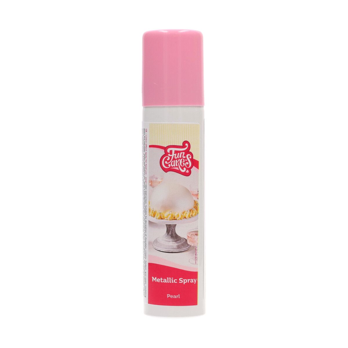 Spray métallique Pearl 100ml Funcakes - Perle Dorée