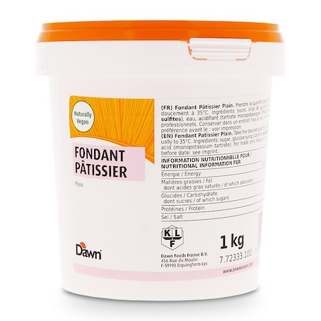 Fondant pâtissier 1kg Dawn - Perle Dorée