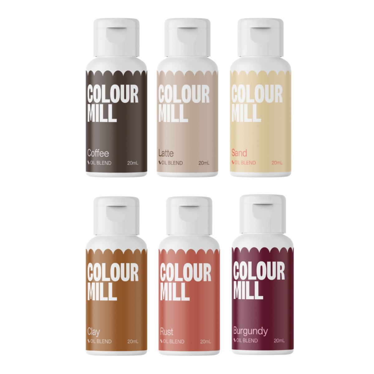 Set de 6 colorants Oil Blend Outback - Colour Mill - Perle Dorée